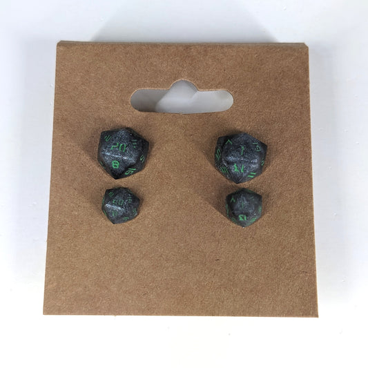 Black Dragon Stud Earrings