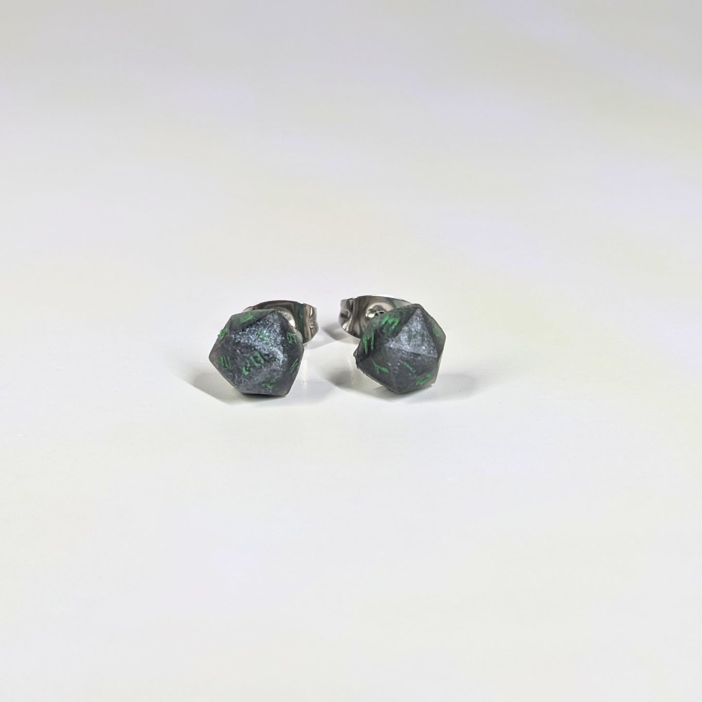 Black Dragon Stud Earrings