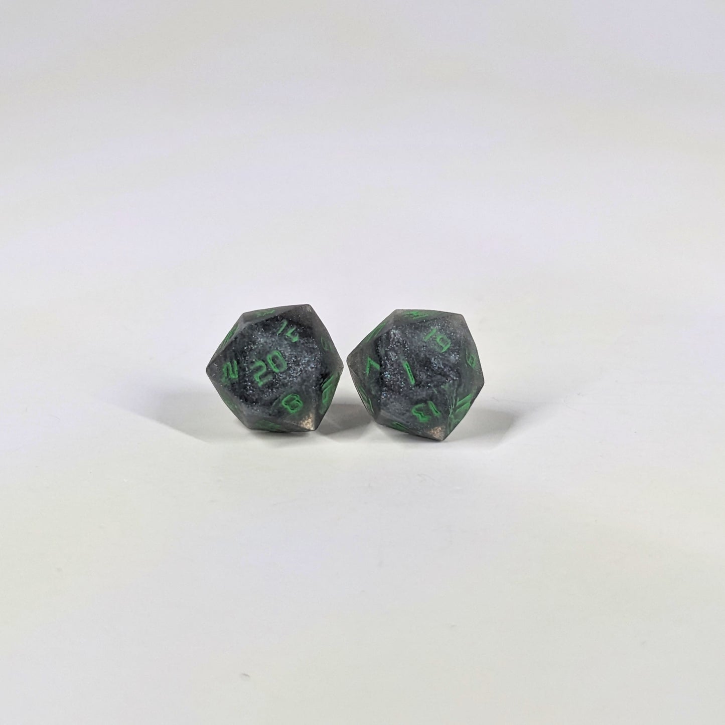 Black Dragon Stud Earrings Sterling Silver