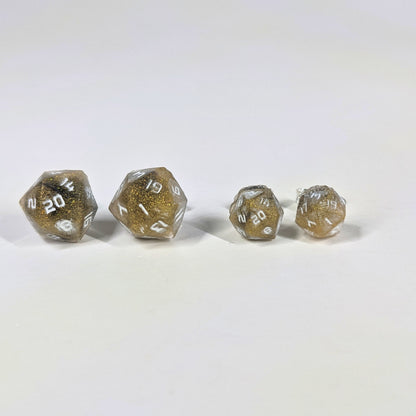 Golden Hex Stud Earrings Sterling Silver