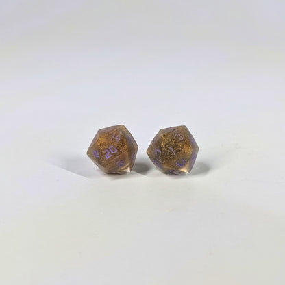 Royal Hex Stud Earrings Sterling Silver