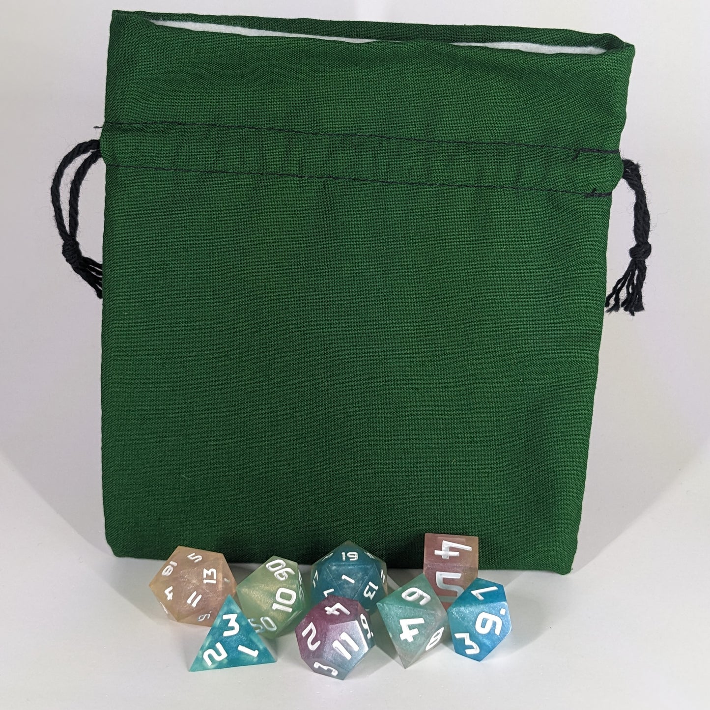 Dark Green Medium Dice Bag