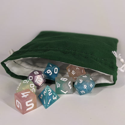 Dark Green Medium Dice Bag