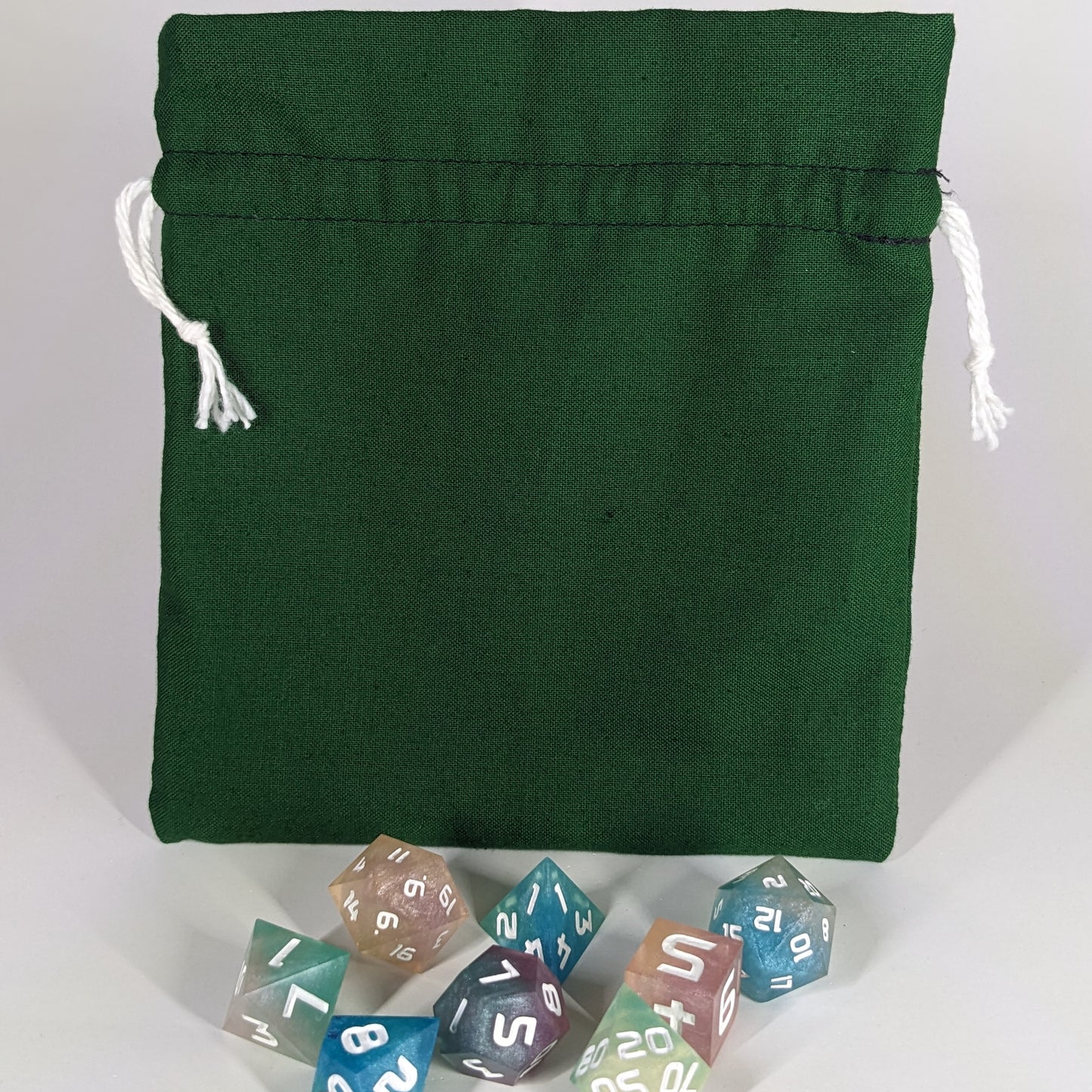 Dark Green Medium Dice Bag