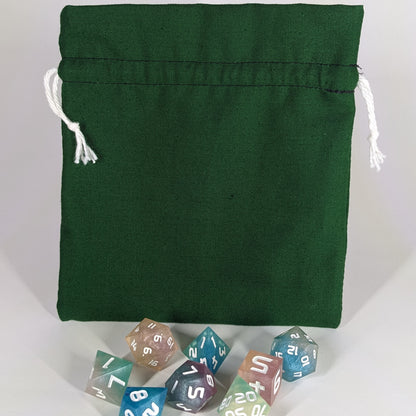 Dark Green Medium Dice Bag