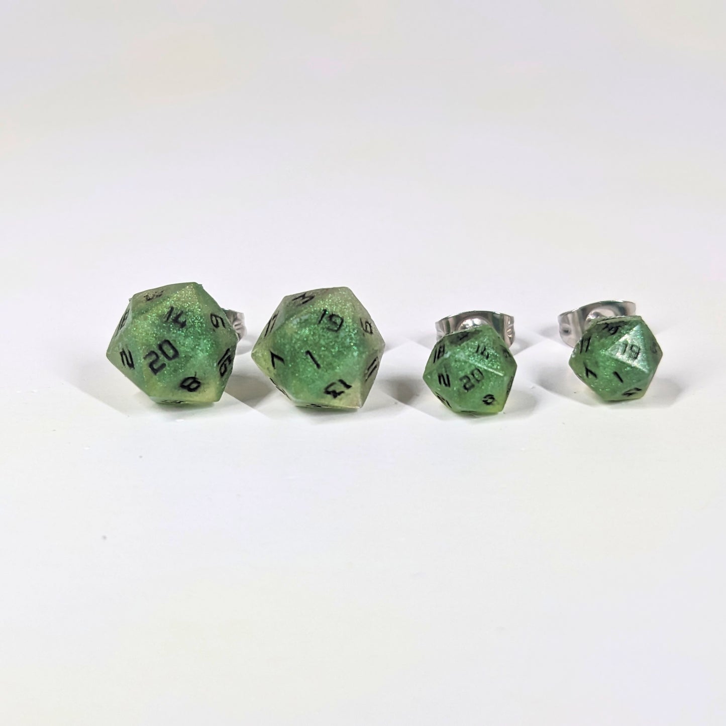 Green Dragon Stud Earrings