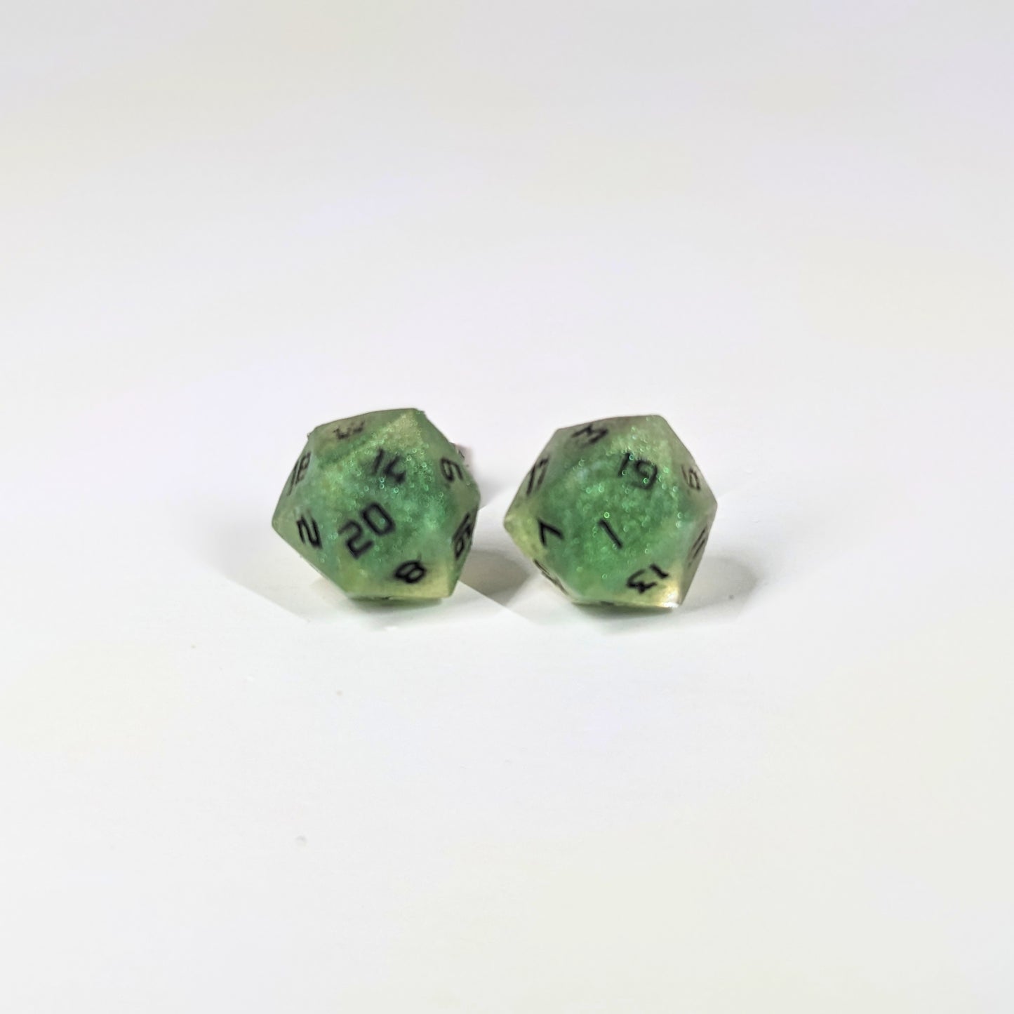 Green Dragon Stud Earrings