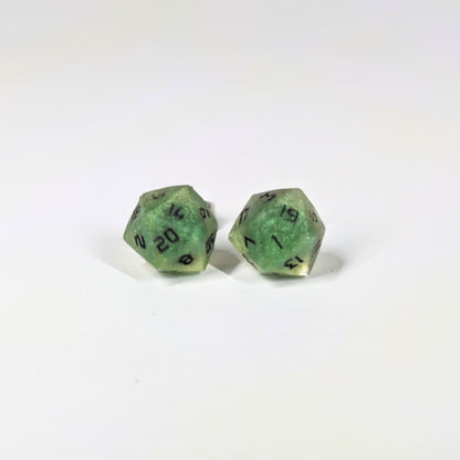 Green Dragon Stud Earrings