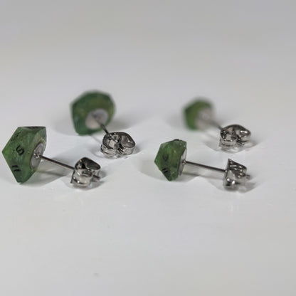 Green Dragon Stud Earrings