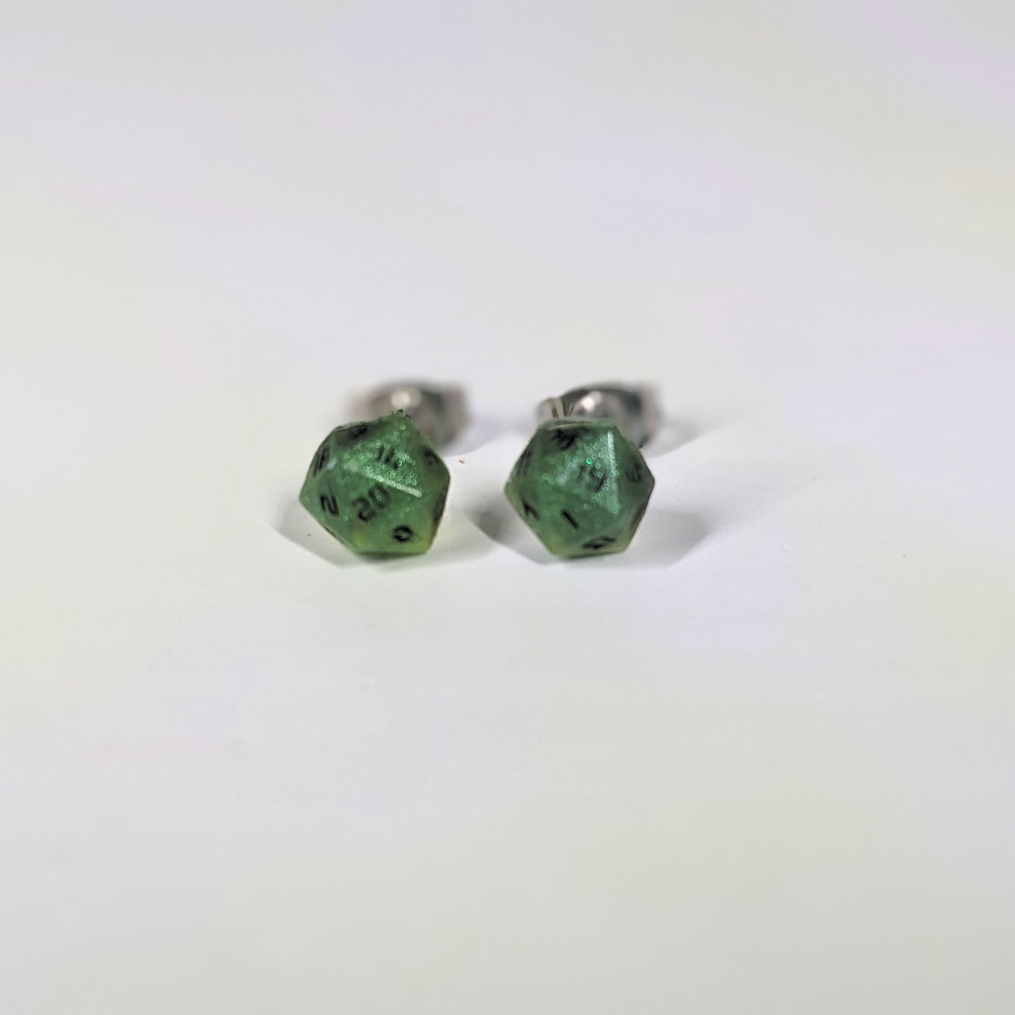 Green Dragon Stud Earrings