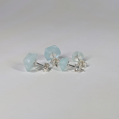 Ice Walker Stud Earrings Sterling Silver