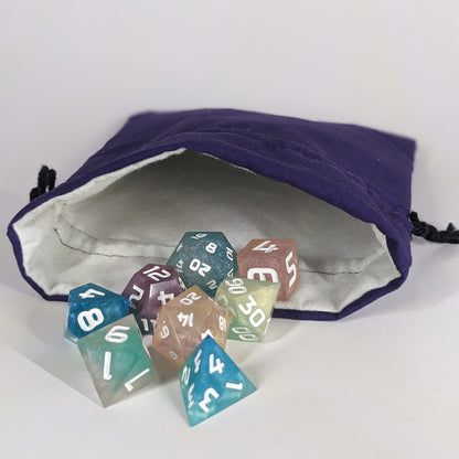 Purple Medium Dice Bag