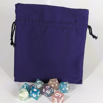 Purple Medium Dice Bag