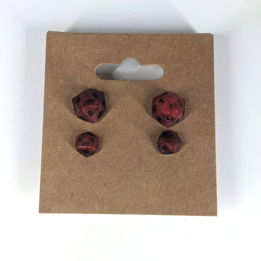 Red Dragon Stud Earrings