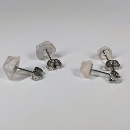 Rosey Reflections Stud Earrings