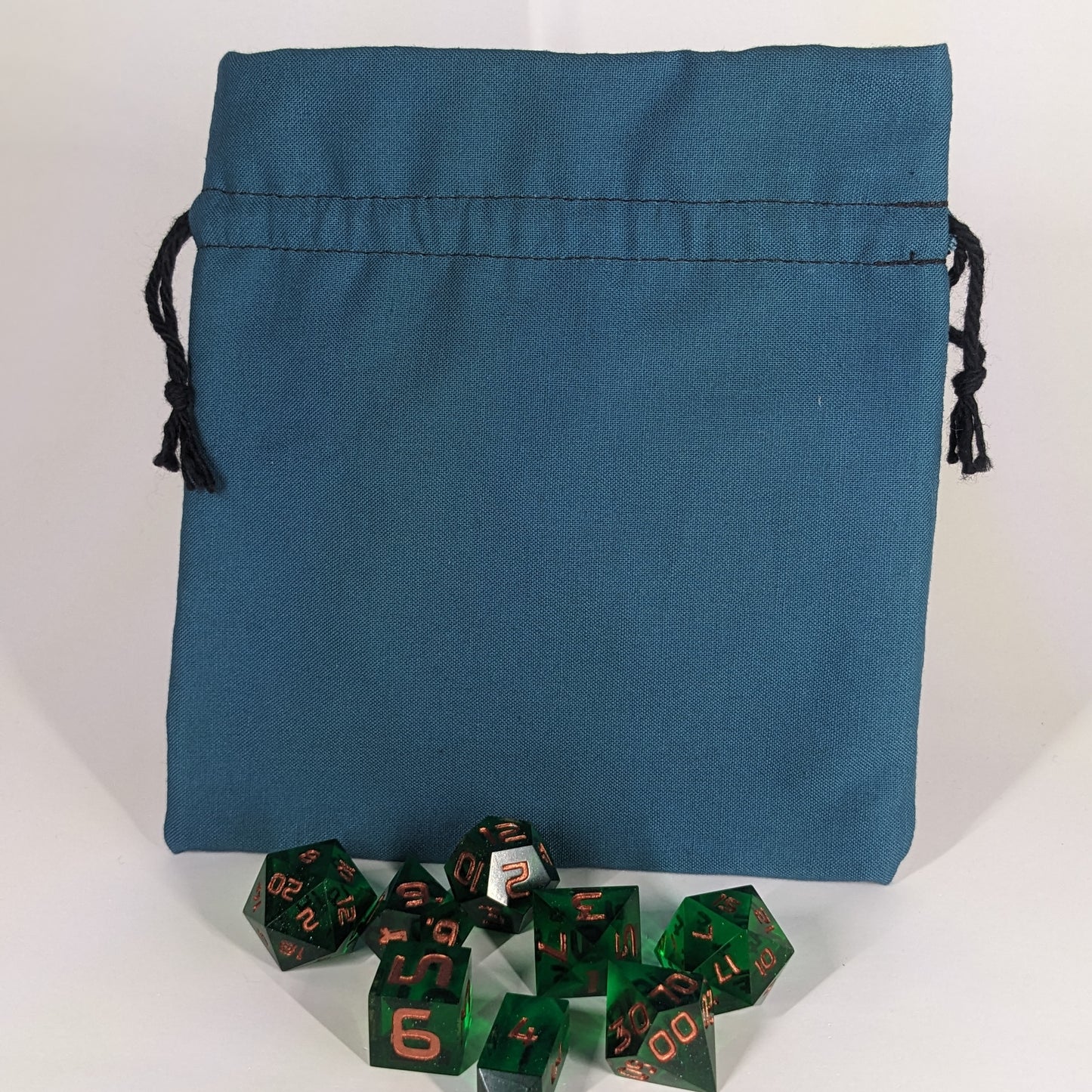 Teal Medium Dice Bag