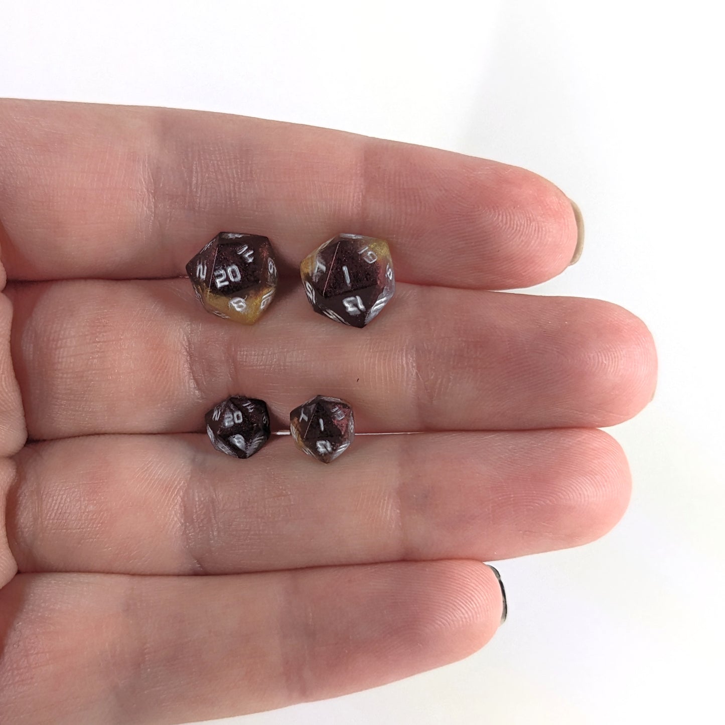 Tri Color Stud Earring