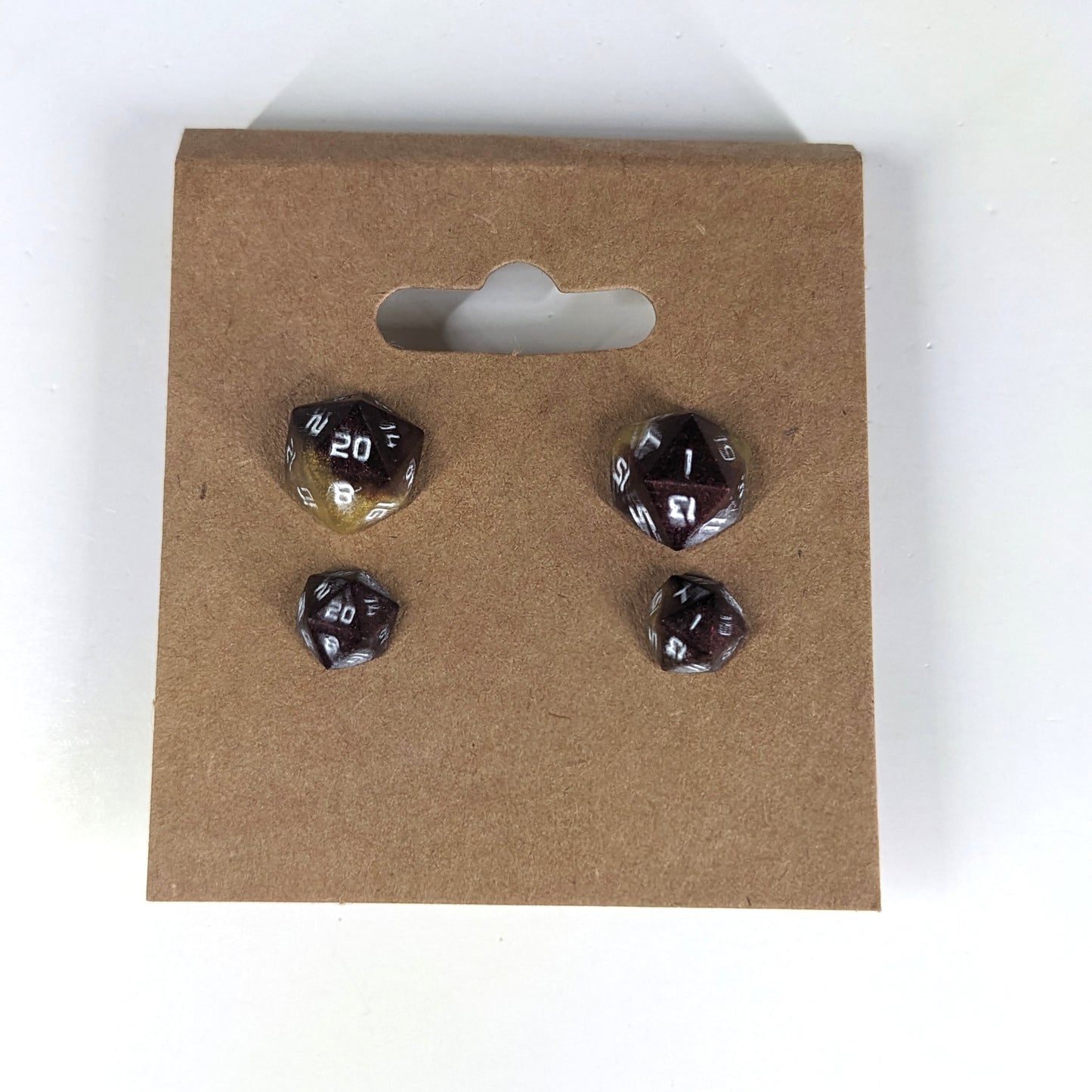 Tri Color Stud Earring